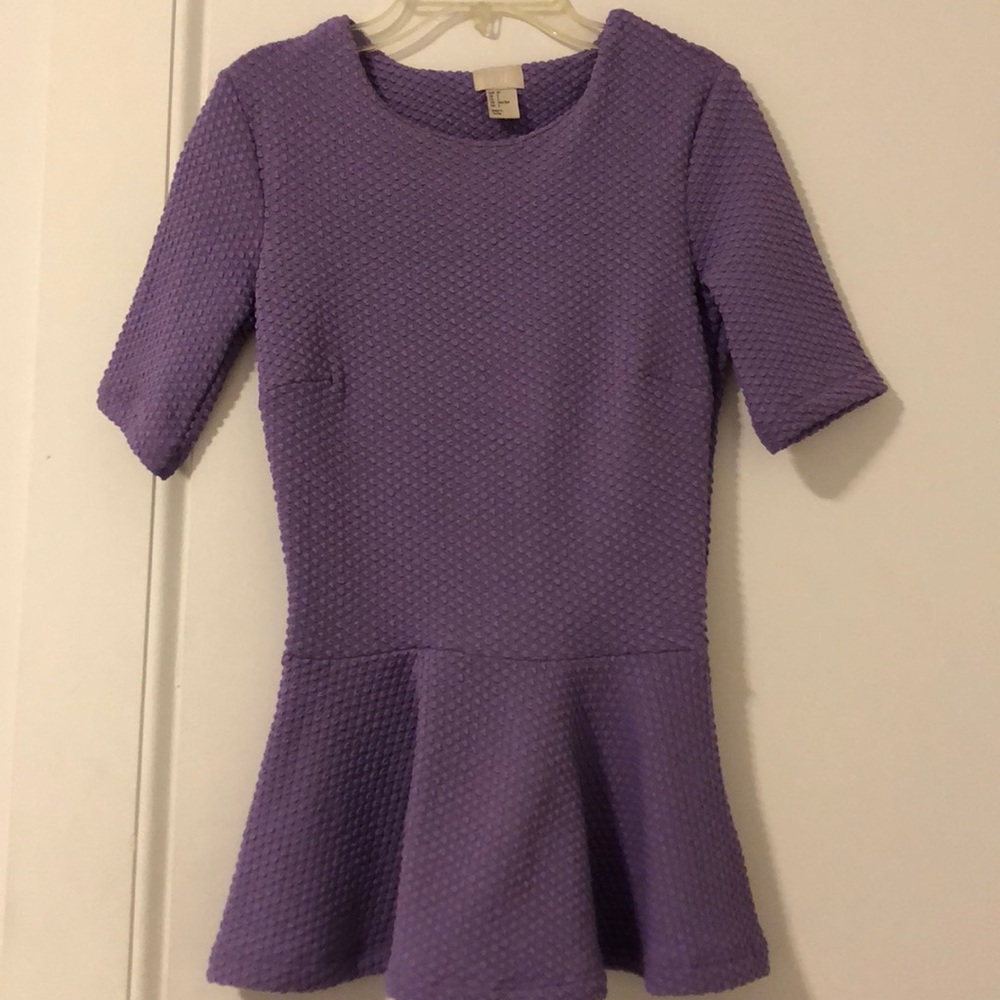 Scuba peplum top